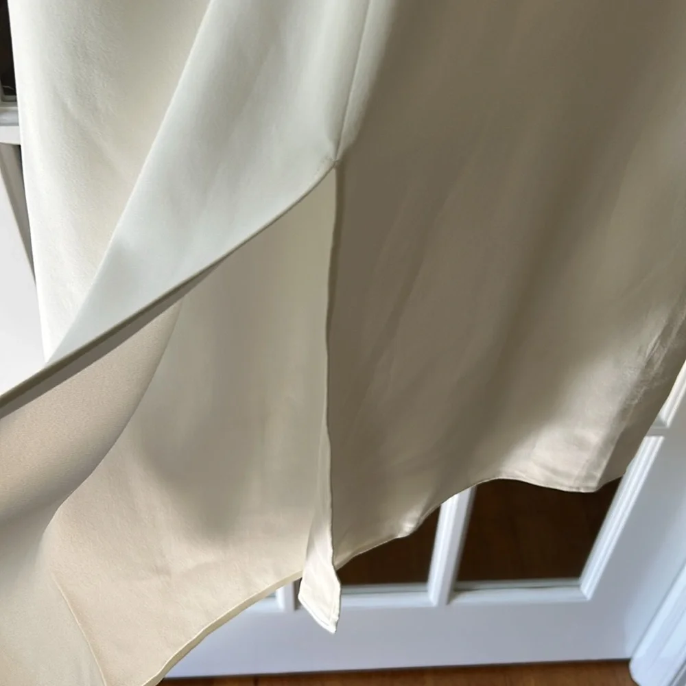 NWT ZARA Flowy Midi Dress Elegant White Maxi Dress - Picture 7 of 14